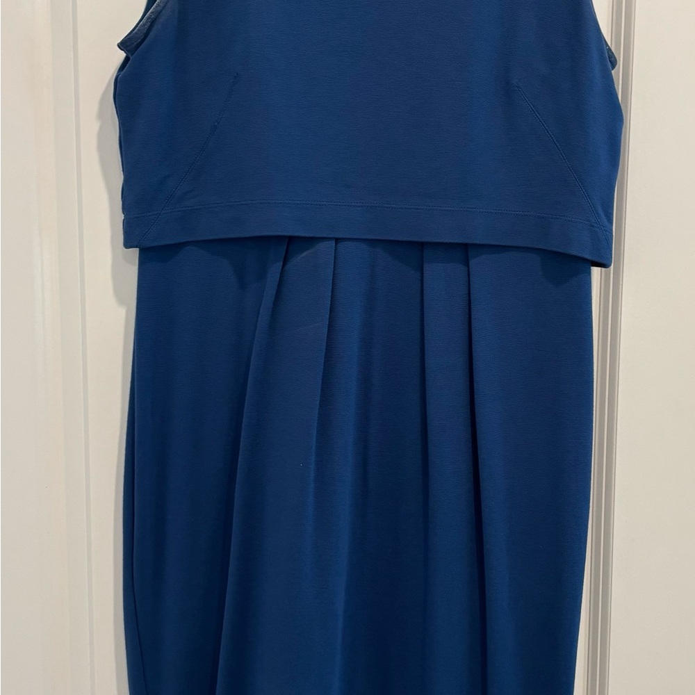 Ann Taylor Sleeveless layered Dress in Blue